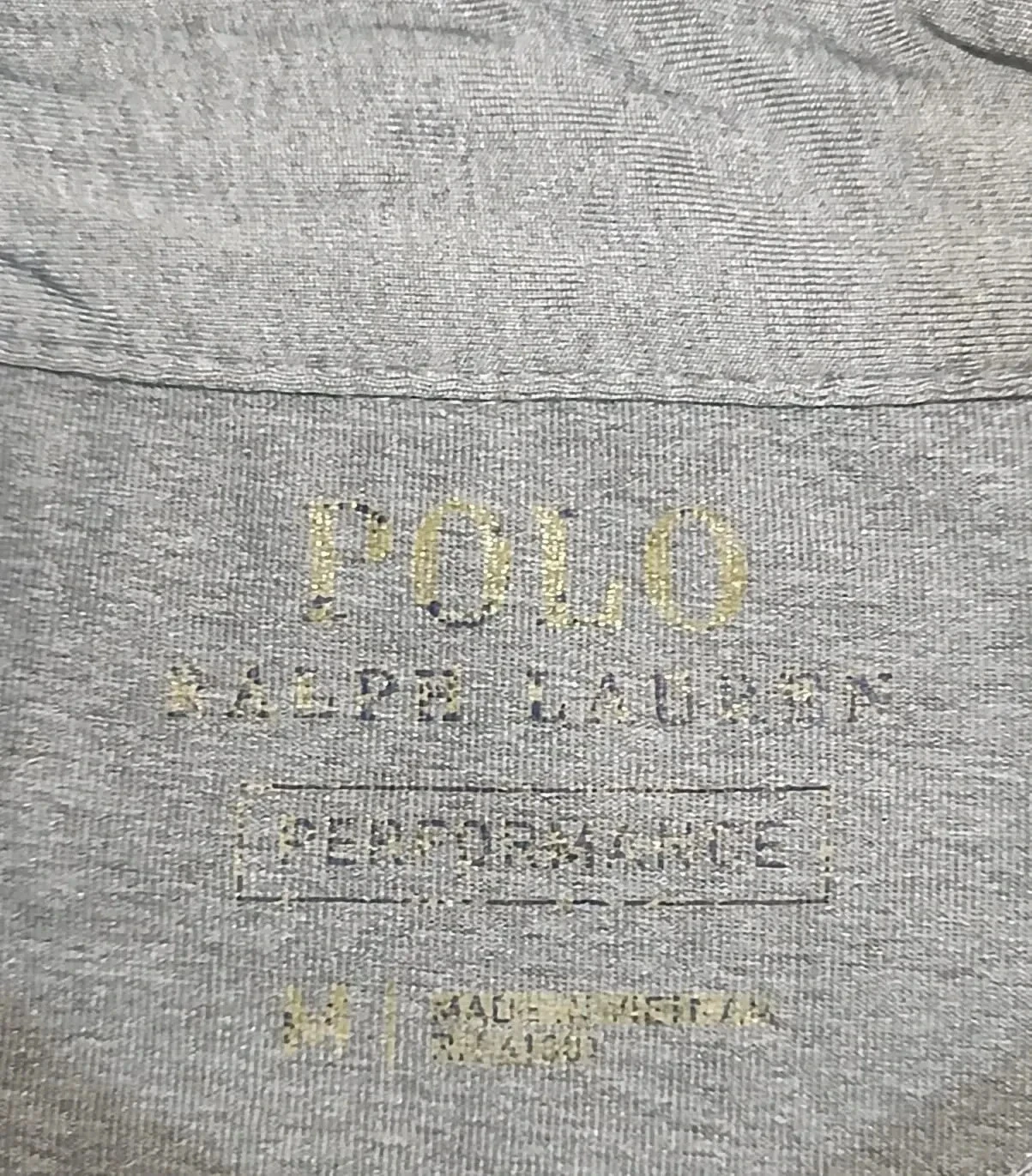 Polo Ralph Lauren Performance grijs geribbeld Geborduurd logo Maat M – photo 10